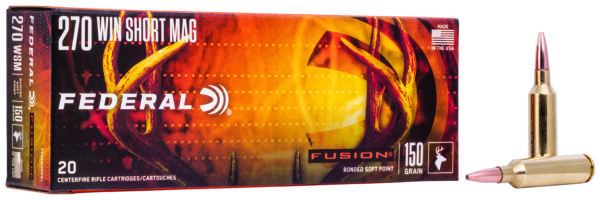 Federal F270WSMFS1 Fusion 270WSM 150gr Bonded Soft Point 20 Per Box/10 Case