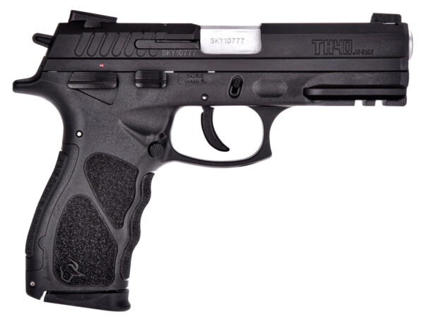 Taurus 1TH40041 TH Full Size 40 S&W 15+1 4.27" Matte Stainless Steel Barrel, Matte Black Serrated Slide, Black Polymer Frame w/Picatinny Rail, Black Finger Grooved Polymer Grip Right Hand