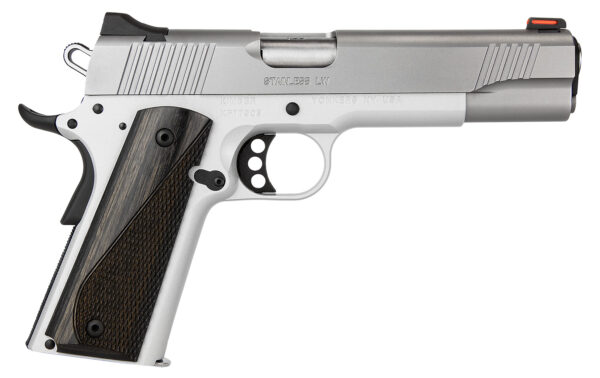 Kimber Mfg.,inc 3700593 Stainless LW Arctic 45ACP 8+1 5" Front Serrations Stainless Slide Smooth/Checkered Black/Gray Laminate Grip