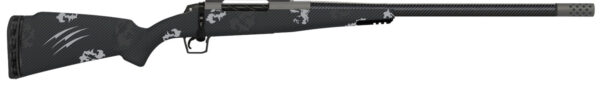 Fierce Firearms ROG65CM20GP Carbon Rogue Full Size 6.5 Creedmoor 4+1 20" Hand Lapped/Match Grade Threaded Barrel, Glacier Cerakote Steel Receiver, Phantom Camo Fierce Rogue Carbon Fiber Stock