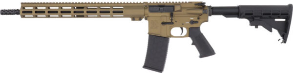 GLFA AR15 LEFT HAND RIFLE 223 - WYLDE 16" NIT BBL BRONZE
