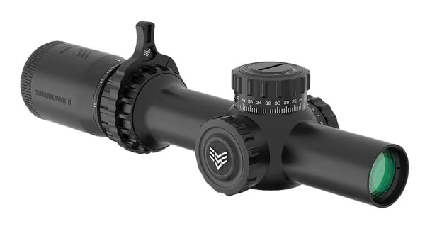 Swampfox Optics THK14241-RB Tomahawk II Black 1-4x24mm 30mm Tube BDC Red Reticle