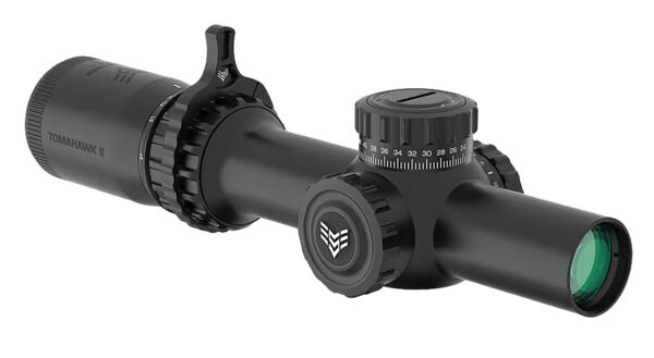 Swampfox Optics THK16241-RB Tomahawk II Black 1-6x24mm 30mm Tube BDC Red Reticle