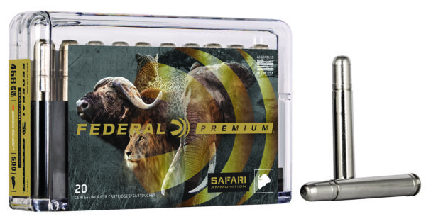Federal P458T2 Premium Safari Cape-Shok 458WinMag 500gr Trophy Bonded Bear Claw 20 Per Box/10 Case
