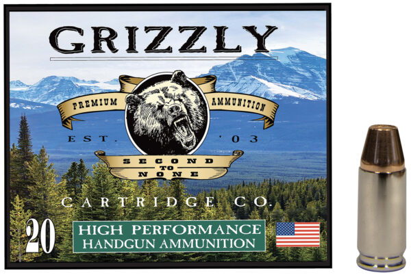 Grizzly Ammo GC9M+P2 9mm+P 147gr Full Metal Jacket Flat Point 20 Per Box/10 Case