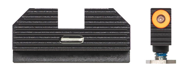 Night Fision GLK001010OGXG Official Costa Ludus Night Sights Green Tritium Orange Outline Front Sight-Green Tritium Bar Rear Sight Glock 17/17L/17MOS/19