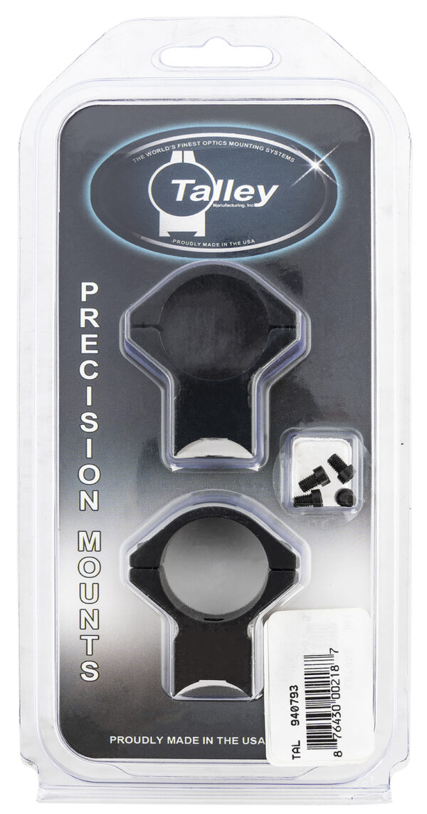 Talley 940793 Scope Mount/Ring Combo Black Anodized Aluminum 1" Tube Savage 93R/B.Mag/Mark II Medium Rings 0 MOA