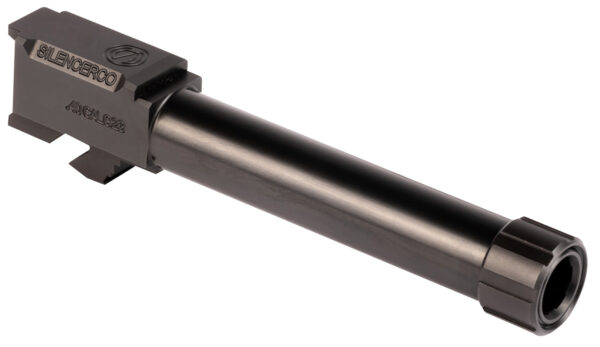 SilencerCo AC1757 Threaded Barrel 4.50" 40 S&W, Black Nitride Stainless Steel, Fits Glock 23