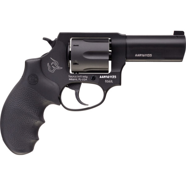 Taurus 856 Revolver 38 Spl. 3 in. Black Stainless N.S. Hogue Grip 6 rd