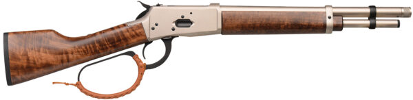 Gforce Arms GFLVR357PN Saddlehorn 357 Mag 5+1 12" Nickel Threaded Barrel & Receiver, Turkish Walnut Stock & Forend, Thread Protector