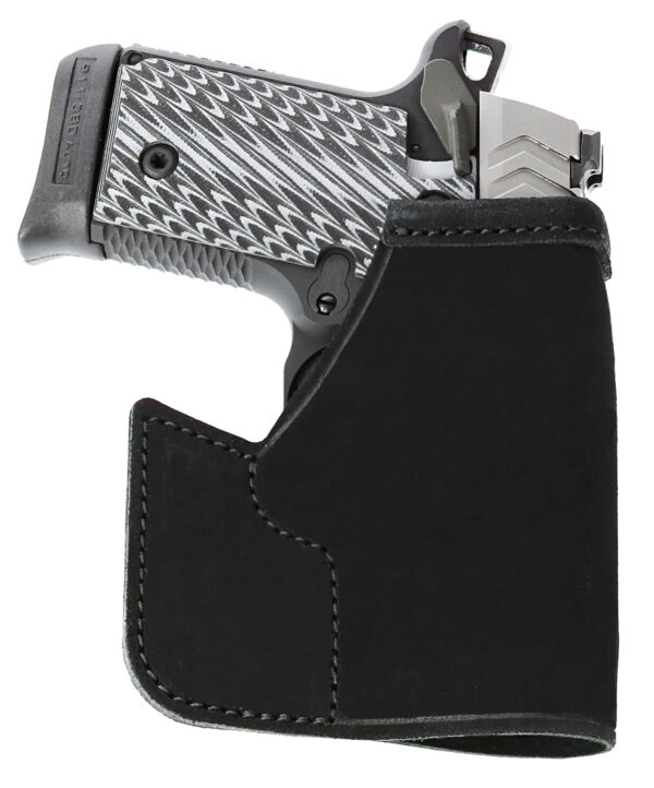 Galco PRO626B Pocket Protector Black Leather Fits S&W Bodyguard/Charter Arms Undercover Ambidextrous