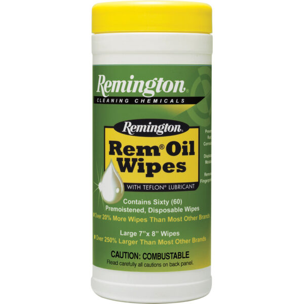 Remington Rem Oil 60 ct. Pop Top Canister Wipes